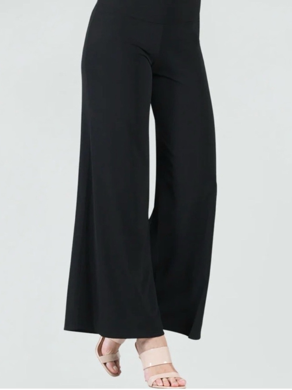 Clara Sun Woo Black Wide-Leg Palazzo Pants - Women’s Size Large